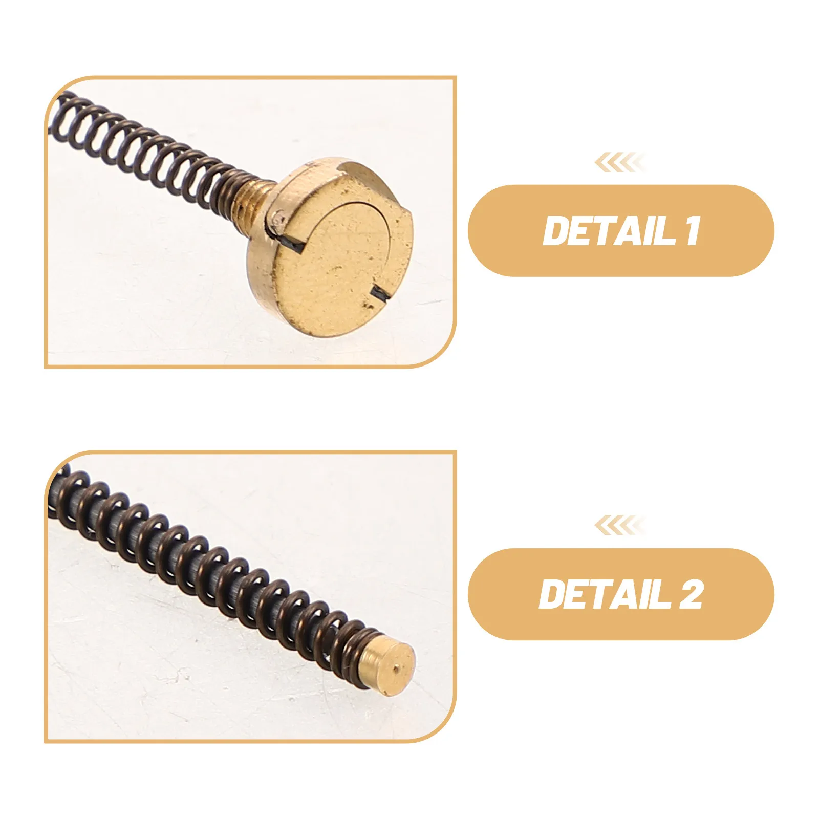4 Pcs Lighter Repair Parts Kit Flint Spring Screw Replacement for Flints Spare Black