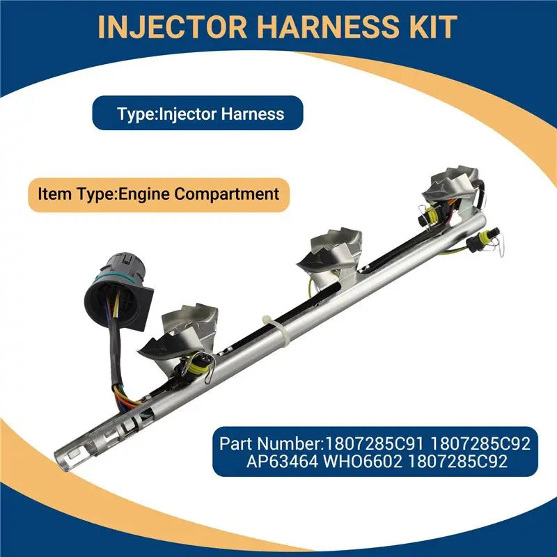 Powerful 2X 1807285C92 Injector Harness Kit For Navistar International DT466 DT530 DT466E 1807285C91 AP63464 WHO6602
