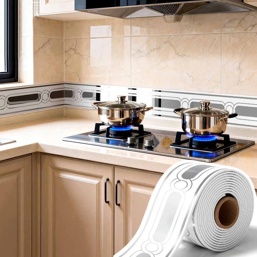 Tape Thick Self-Adhesive Baseboard Flexible Waterproof Wall Border Rolled Anti-Collision Baseboard Trim Window Sills