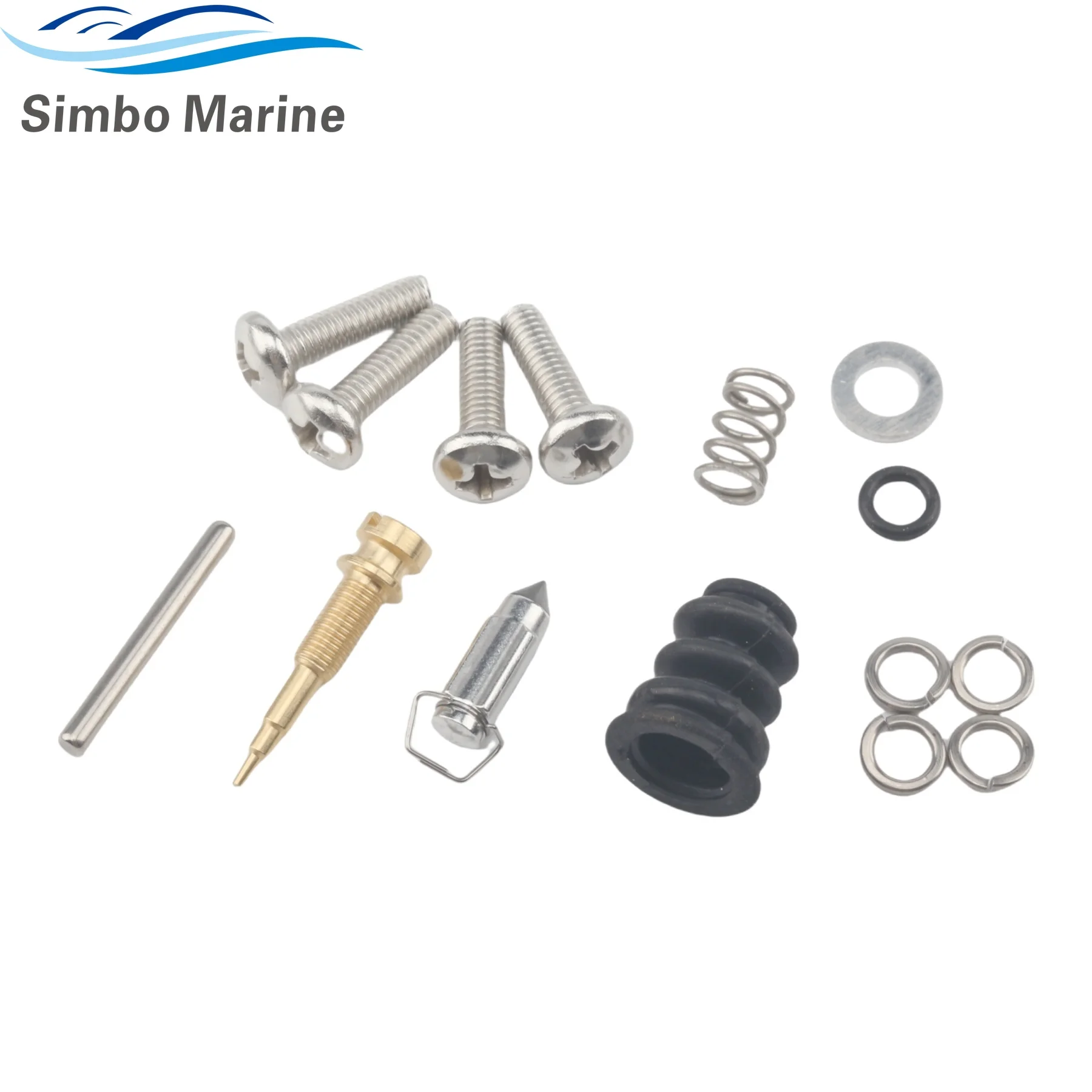 6AH-W0093 Boat Engine Carburetor Repair Kit for Yamaha 4 Stroke 15 20 HP F15C F20 Outboard Motor Replaces 6AH-W0093-01 image 3