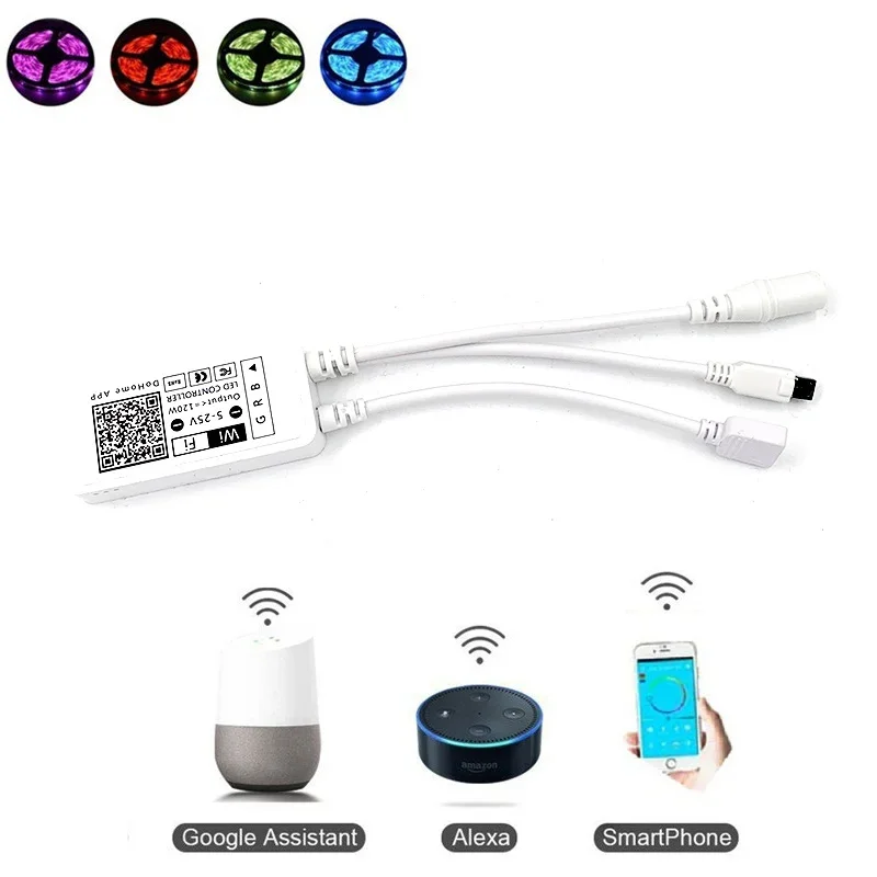 4-pinowa taśma LED Elastyczna taśma RGB Kontroler światła LED do Apple HomeKit APP 24Key Adapter kontrolera DC5-25V Sterowanie głosowe