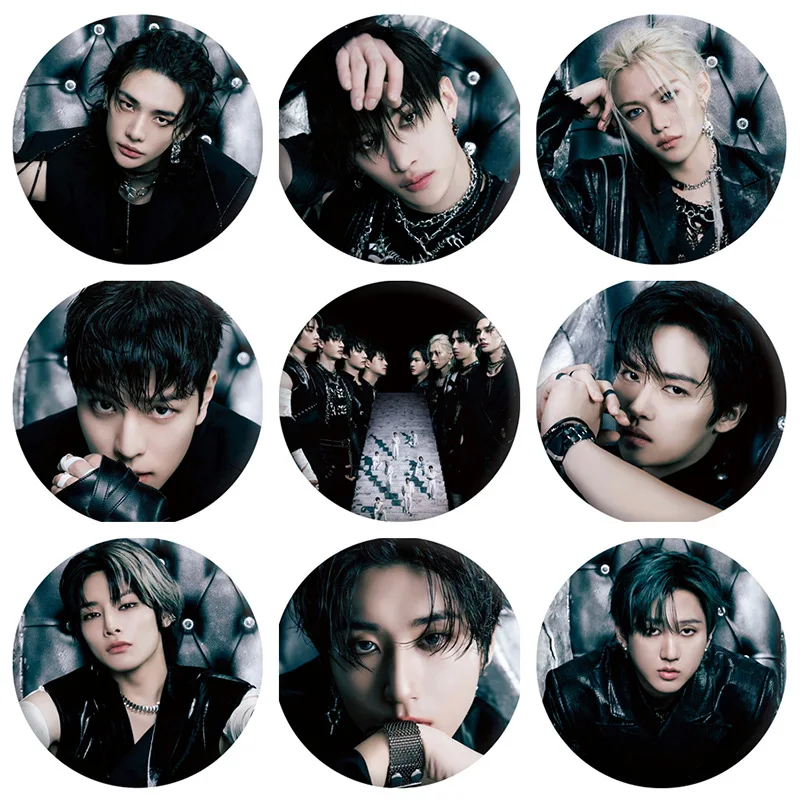 

Значок SKZOO 58 мм, круглый, с фото из нового альбома KPOP STRAYKIDS, Ли Лонгфу, сувениры к новому альбому, подарки для фанатов