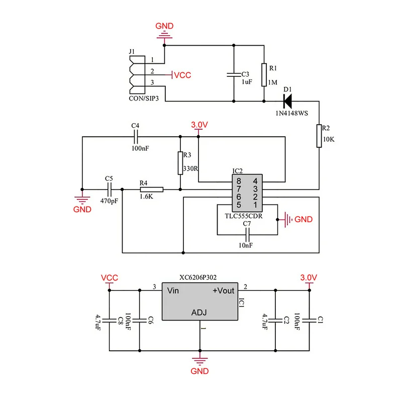 Fio largo 3.3 resistant 5.5v da tensão da anti-corrosão do módulo capacitivo do sensor da umidade do solo dos pces resistente à corrosão com