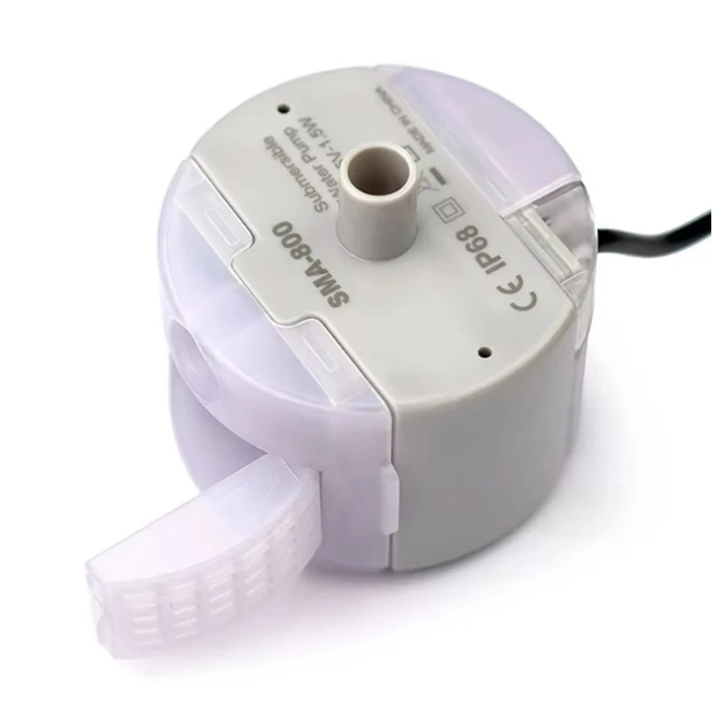 USB Wasserpumpe LED Licht Haustier Katze Wasser Brunnen Motor Ersatz für Katze Blumen Trinknapf Spender Haustier Zubehör – Detail 31