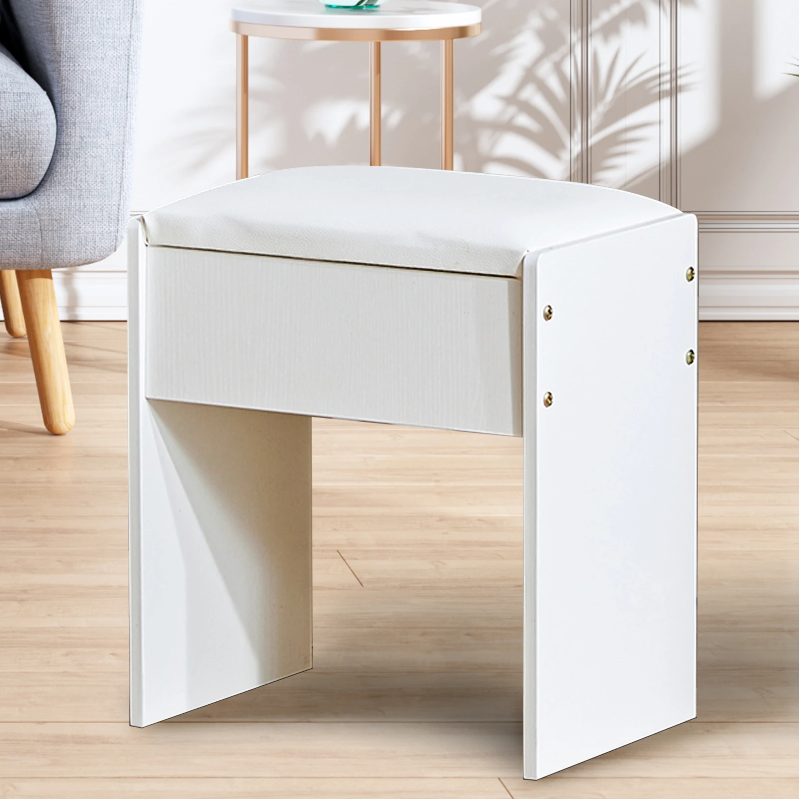 Vanity Chair Dressing Table Stool Makeup Bench Chair Soft Padded Cushion Seat
