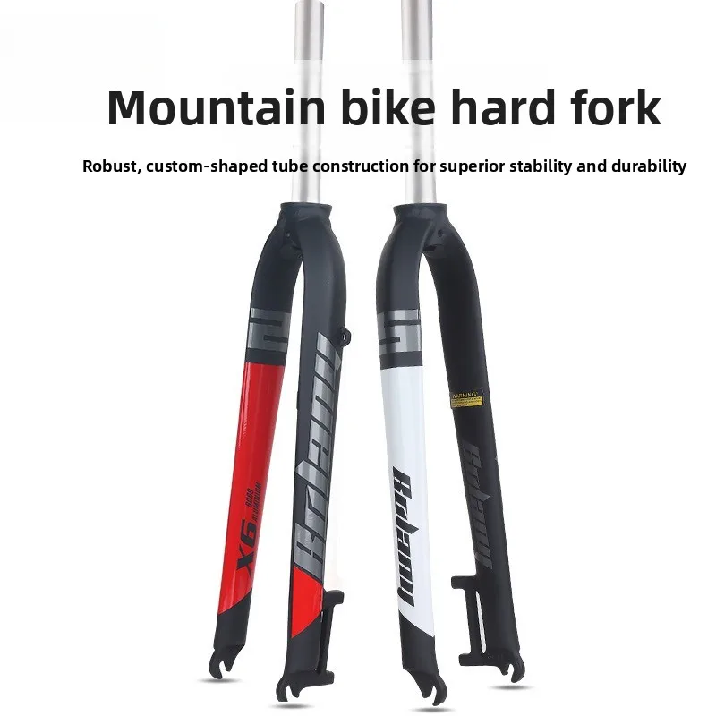 

Жесткая вилка для горного велосипеда, передняя вилка с дисковым тормозом 26, 27,5, 29 дюймов, аксессуары для велосипеда, жесткая вилка из алюминиевого сплава