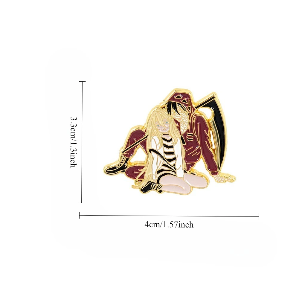 1 قطعة لعبة أنيمي قتل الملاك الطرفية بروش معدني ريجي زاك التلبيب التبعي #3