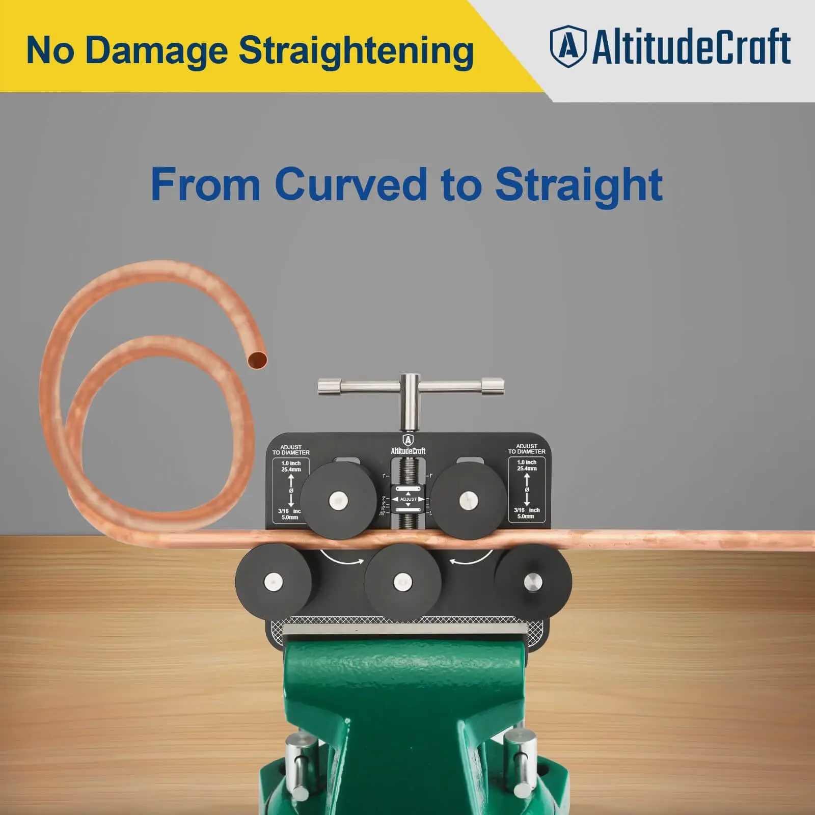 Alisador de tubos, alisador de tubos de freio, adequado para diâmetro variando de 3/16 polegadas a 1,0 polegadas