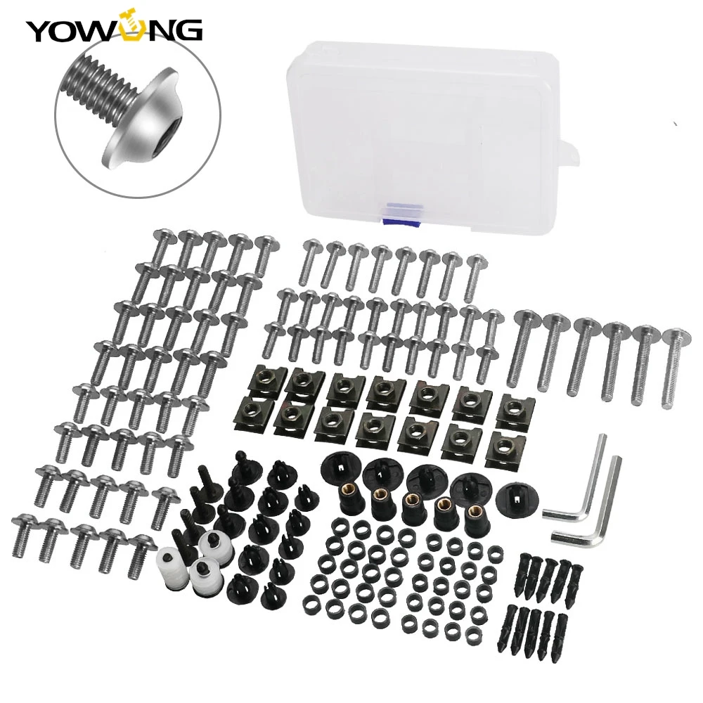 

For Street Twin For 890 Duke 890Duke Motorcycle Full Fairing Bolt Kit Fastener Clips Bodywork Screws For Aprilia RSV4 RR RSV4 RF
