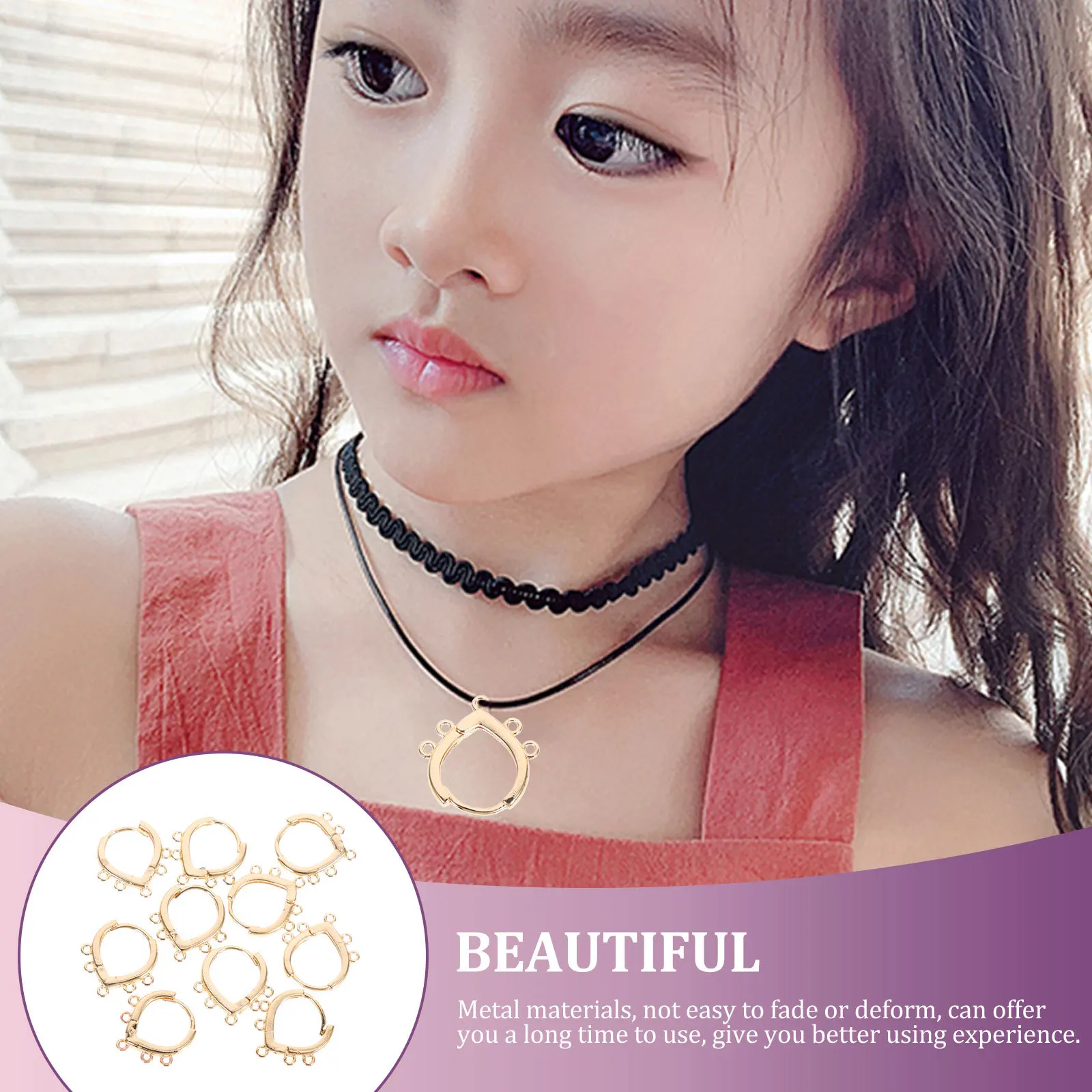 

10Pcs Ear Hooks DIY Earring Making Metal Drop Dangle Accessories for Handmade Jewelry Craft Supplies Dangle Earring Hooks Kit