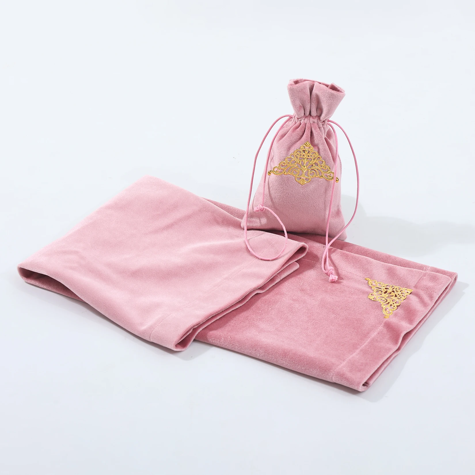 Tarot Tablecloth Witch Wizard Game Cards Play Bag Altar Divination Halloween Square Pouch Wet Non-Slip