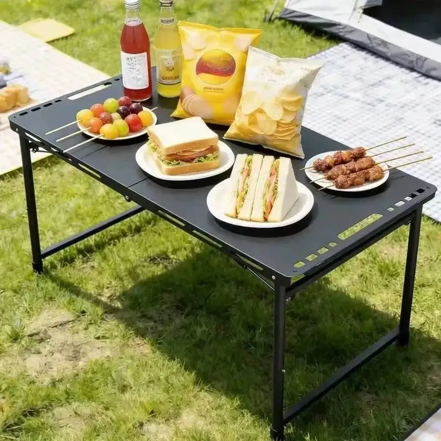 Outdoor Quick-Open Tactical Folding Table, Portable, With Portable Opening, Stainless Steel Camping Outdoor Table, Portable Camp