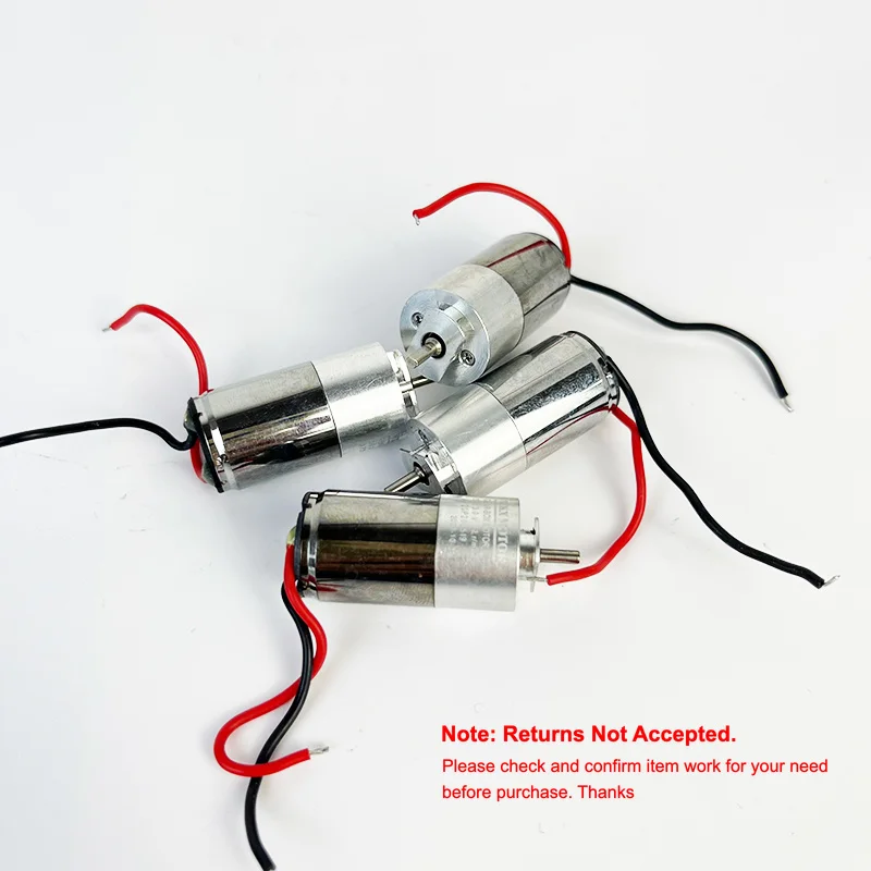 1PC 1630 16mm*30mm Big Coreless Engine Full Metal Gearbox Gear Reducer Motor DC 3V 42RPM Slow Speed D-shaft Low Noise