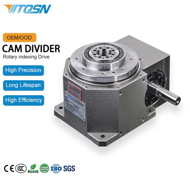 Precision 110DT Cam Indexer Ultra-Precision 30 Arcsec High-Strength Cast Iron Rotary Indexing Table High Load Indexing Divider