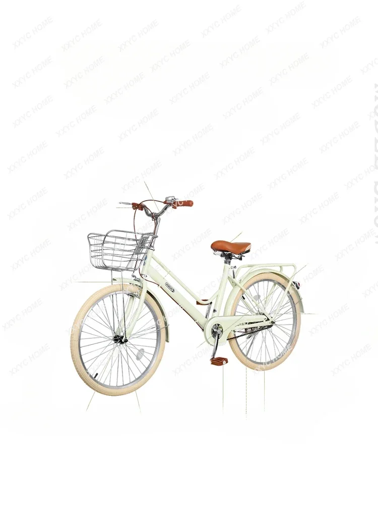 

Women's Adult Model Student 24-Inch Lady Commuting to Work Walking-Free Inflatable Bicycle ZZ