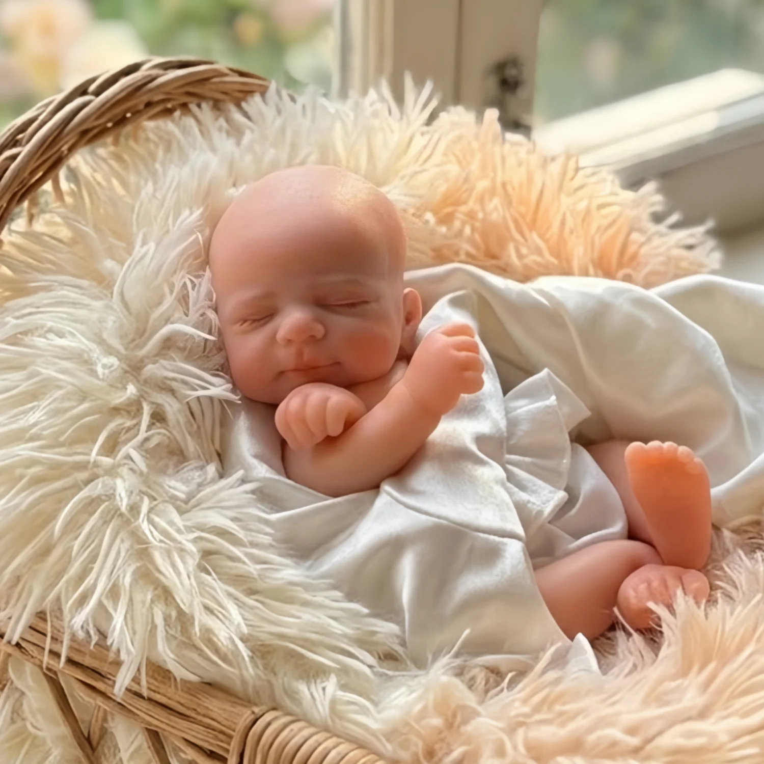 20cm Can Washable Palm bebe reborn de silicona Girl Dolls With Handmade Paint Skin Soft Touch Reborn Doll for Family's Gift - view 3