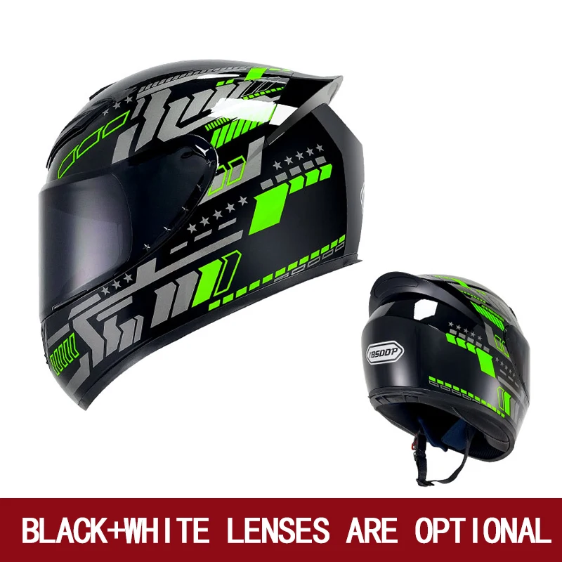 Men\'s and women\'s motorcycle helmets are safe in winter. Four Seasons Knights can be equipped with Bluetooth motorcycle helmets.