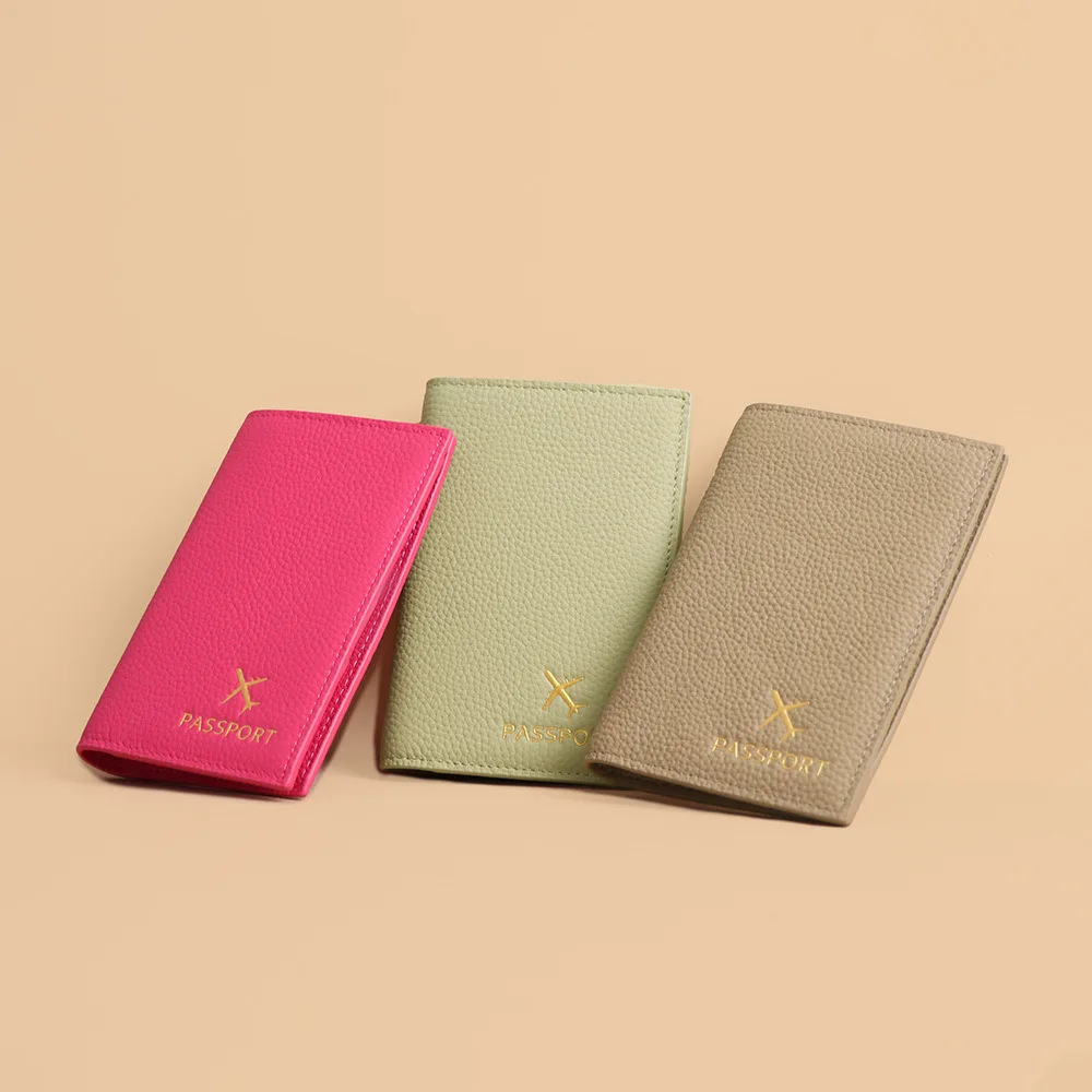 

Genuine Leather Travel Passport Cover Case Wallet Bag Card Holder Top Layer Cowhide Coin Purse Document Cover Flight Men Women