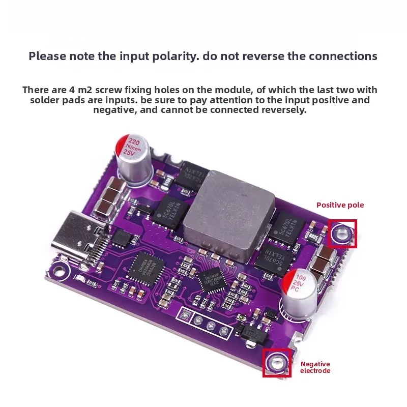 High-power 120W bidirectional PD fast charging module power bank motherboard with bidirectional voltage regulation
