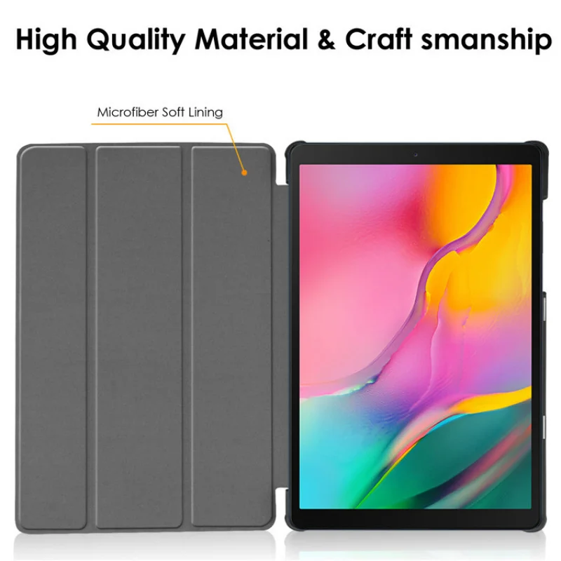 22 For ipad 9 10 protective case Tri-Fold leather air5 with buckle