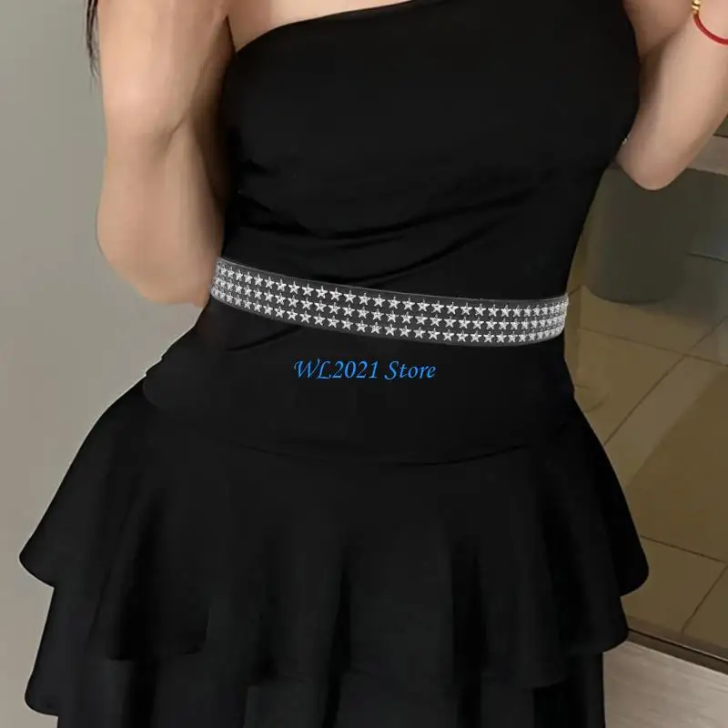 G5GC Ngôi Sao Nổi Tiếng Đinh Tán Thắt Lưng Nữ Thời Trang Punk Da PU Dây Thắt Lưng Mặc Áo Len Nữ Da Bò Eo Trang Trí Unisex