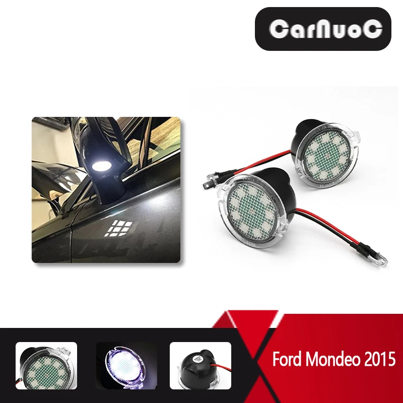 

2X LED Under Side Mirror Puddle Colorful Gradient Light For Ford Focus Edge Fusion Flex Explorer Mondeo Taurus F-150 Accessories