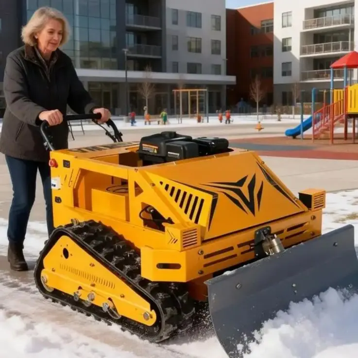 

Customized and Self-Propelled Crawler Lawn Mower Wireless Remote Control CE EPA Certified Thickened Widened Track for Farm Use