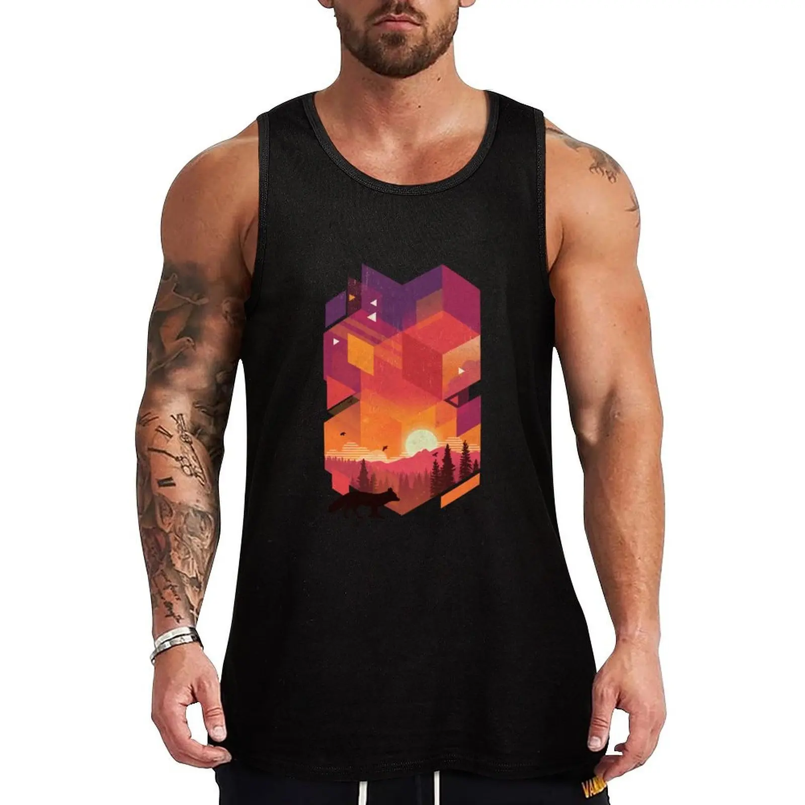 

Harvest Sky Tank Top gym for men sleeveless vests anime