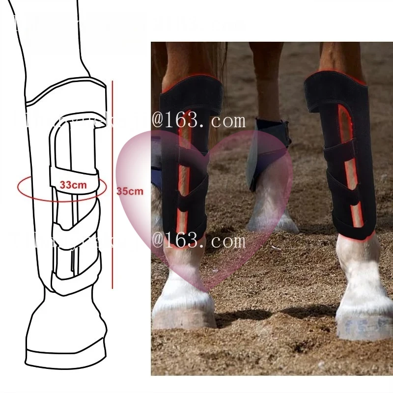 Large Horse Tendon Boot Red Light Therapy Apparatus, 192 LED Lights, 15W Deep Penetration Near for Joint and Muscle Care