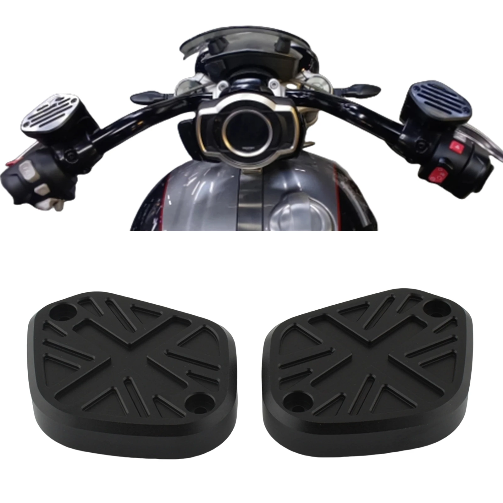 Motorbike Brake Oil Tank Cover Trim Cap For Triumph Rocket 3R Rocket 3GT 2020 -2024