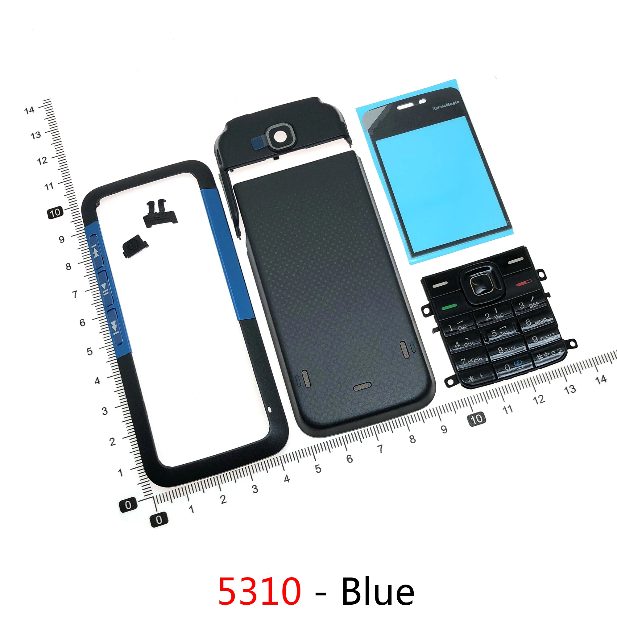 Phone Housing Cover For Nokia 5130 Mobile Phone Case 5310 5320 case Keypad battery Back Front Faceplate Frame cover