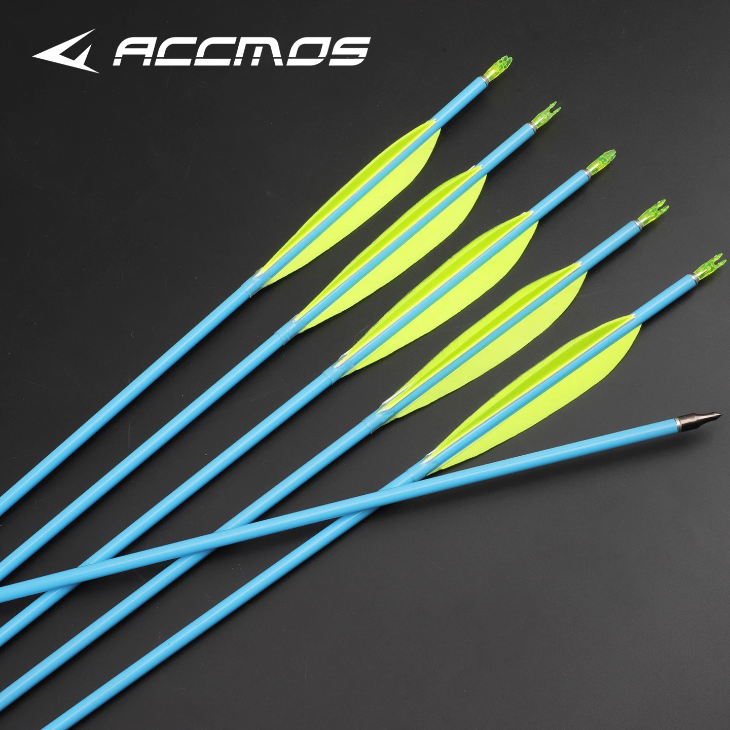 ID6.2mm Natural Feather Carbon Arrows 33Inch Spine 250 300 350 400 500 600 700 800 Straightness±0.003