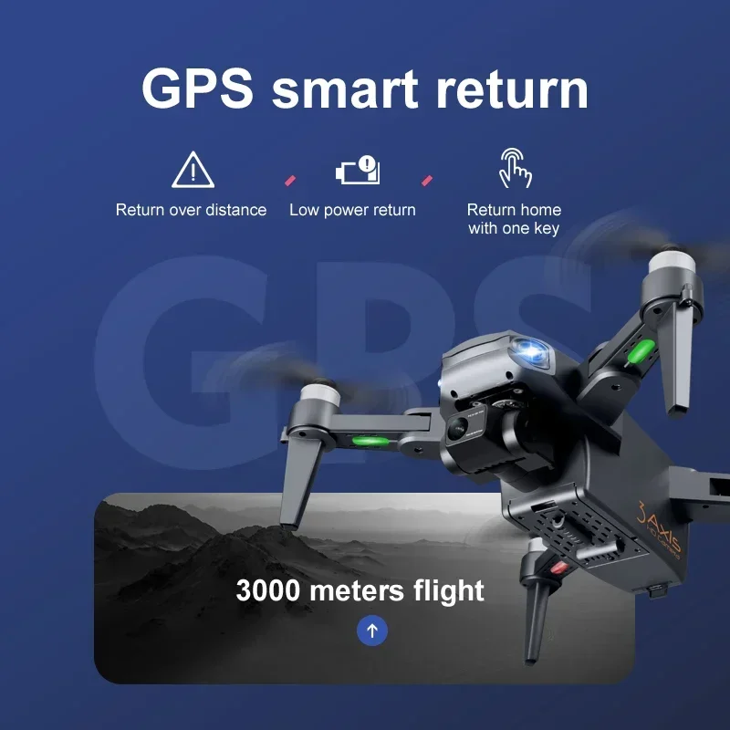 RG106 Pro Drone 8K High Definition Dual Camera Professional Gps Wifi Wide Angle Fpv Real-Time Transmission Foldable Rc Toy