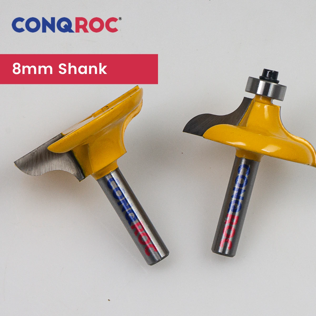 8mm Shank Profile Edge Making Router Bits Set for Long Tenon Tungsten Carbide Woodworking Milling Cutters Kit