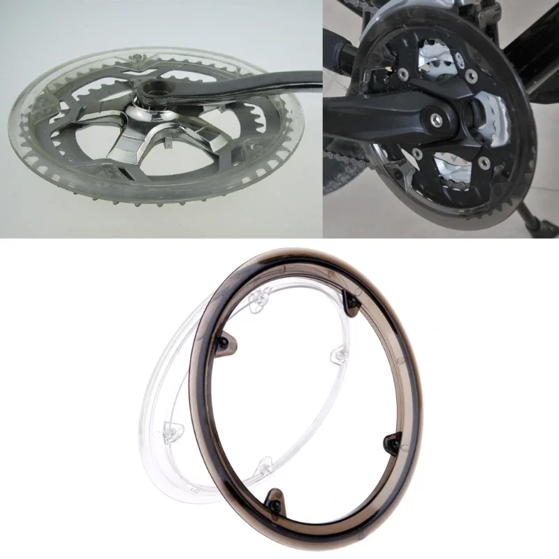 MTB Bike 4 Hole Crank Wheel Tooth Plate Cover Bicycle Cycling Crankset Wheel Cover Guard Chain Protective Cap Plastic