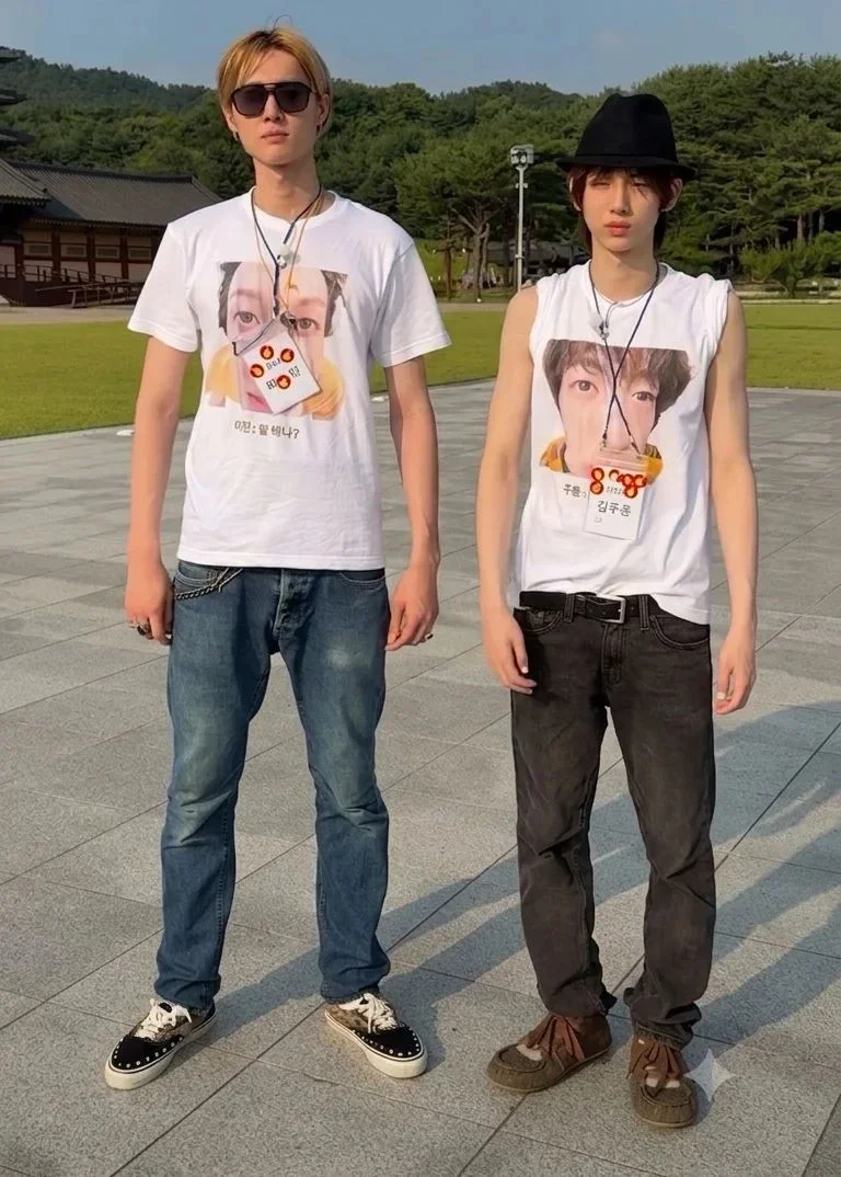 CORTIS Variety Show Meme Face T‑shirt Kpop Fan Merch Casual Cotton Short Sleeve Unisex Streetwear T‑Shirt