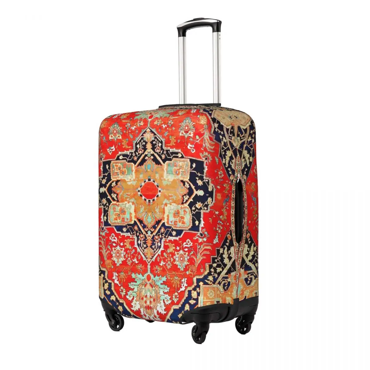 Antique Heriz Serapi Persian Rug Print Luggage Protective Dust Covers Elastic Waterproof 18-32inch Suitcase Cover