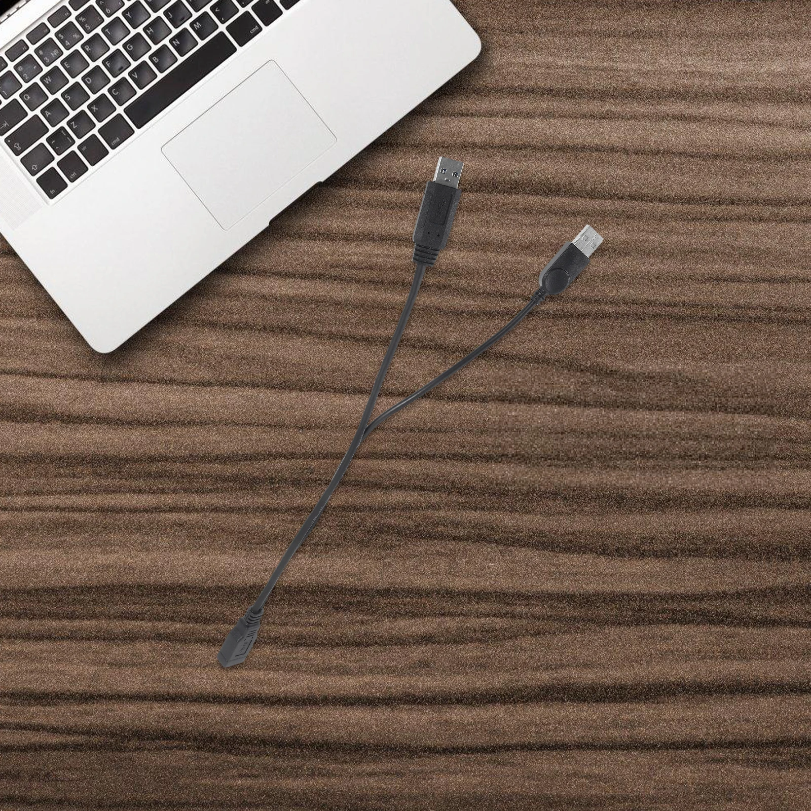 

USB Splitter 2 Male to 1 Female Extension Connector Fast Stable Data Transfer for Portable Hard Disk USB Y Splitter