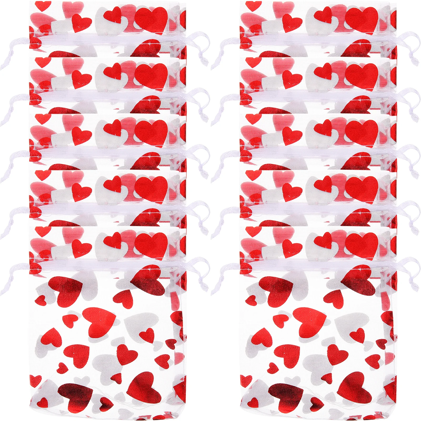 

50Pcs Small Mesh Jewelry Drawstring Bags Gauze Pouches for Party Favor Wedding Gift Candy Storage Small Bags Jewelry Bag