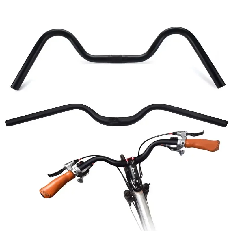 

Bike Handlebar Aluminum Alloy Mountain Bike Curved Handlebars Retro Swallow Handle Bar 25.4mm 31.8MM Leisure U-Shaped Handlebar