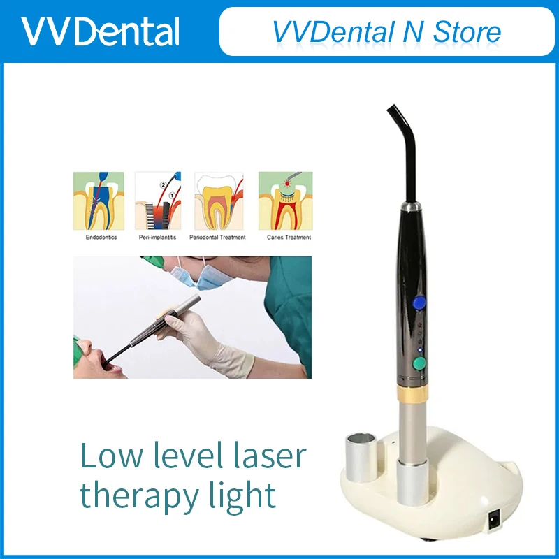 

VVDental F3WW PAD Dental Diode Laser Low Level Laser Cordless Laser Pen Dental Photopolymerizer Lamp Dentistry Equipment