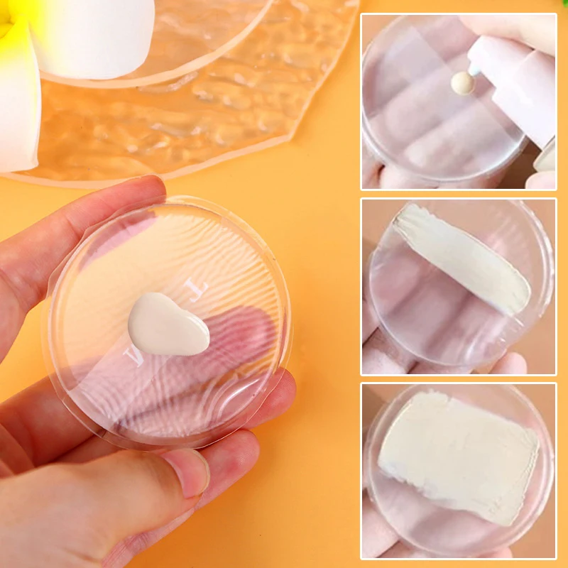 Esponja de sopro de pó de gel de silicone macio para base cosmética facial bb creme sem pó para comer ferramentas de maquiagem de sopro cosmético