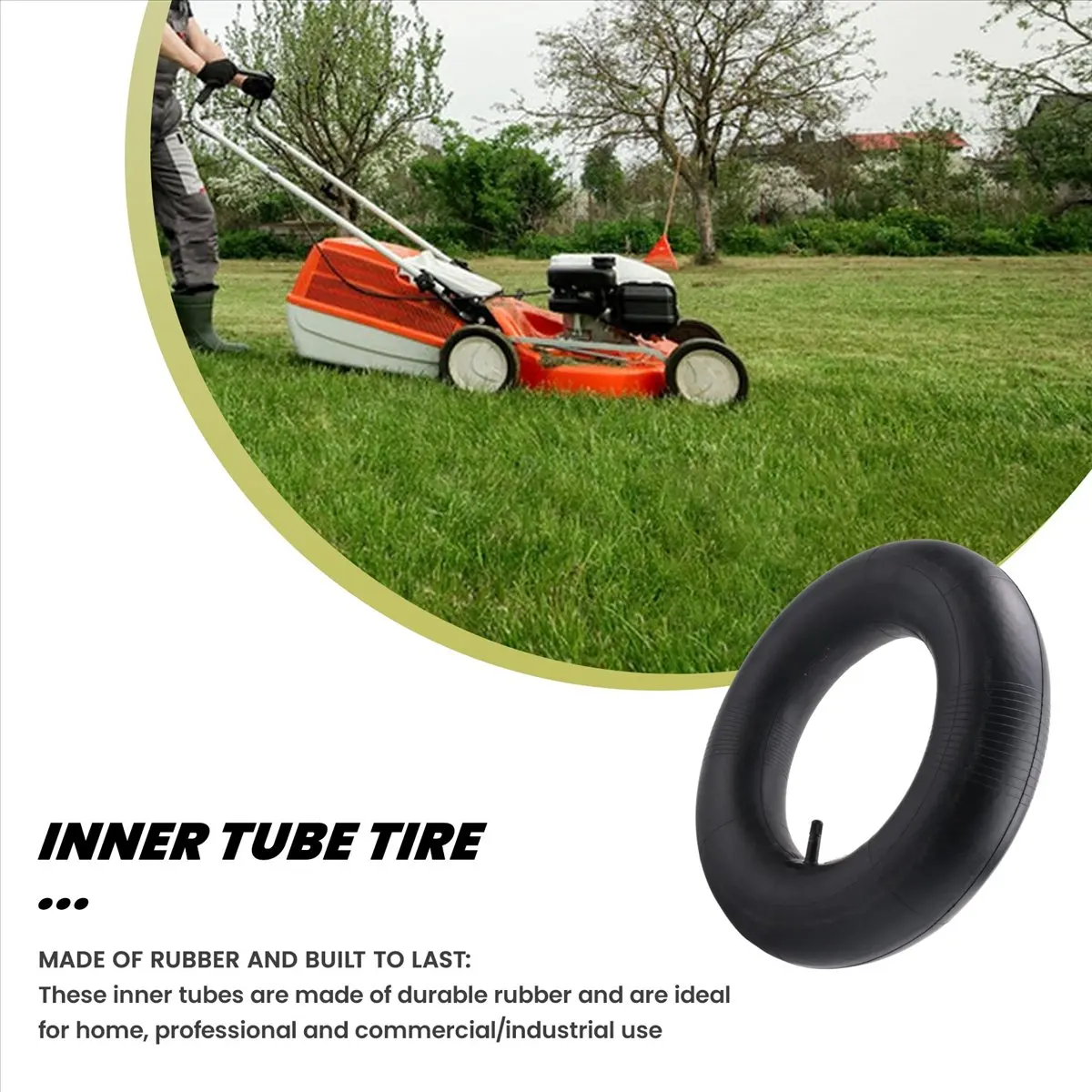 Super Sale 2 Pack 4.80/4.00-8 inch Inner Tubes for Mowers, Hand Trucks, Wheelbarrows, Carts and More