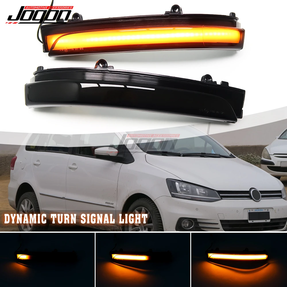 LED Dynamic Turn Signal Light For VW Jetta Mk6 Voyage Saveiro G6 G7 Gol Geracao 6/7/8 UP Spacefox Side Mirror Sequence Indicator