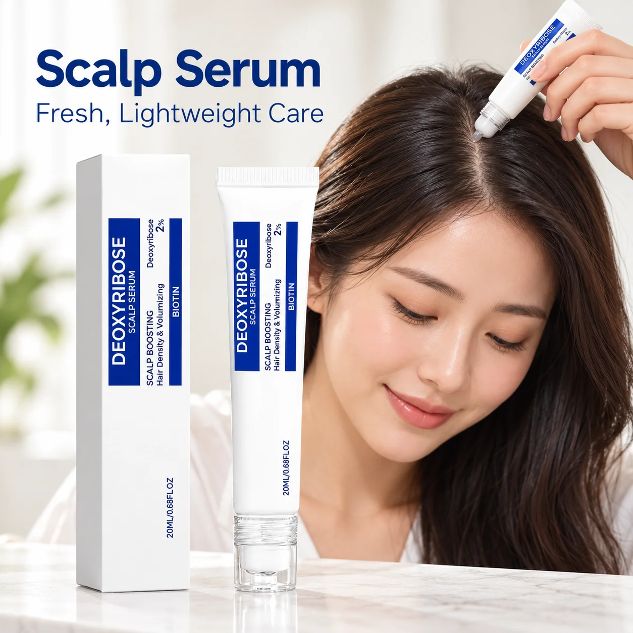 Nourishing Scalp Serum With Biotin And 2 Percent Deoxyribose Featuring A Refreshing Texture And A Rollerball Applicator In 20ml