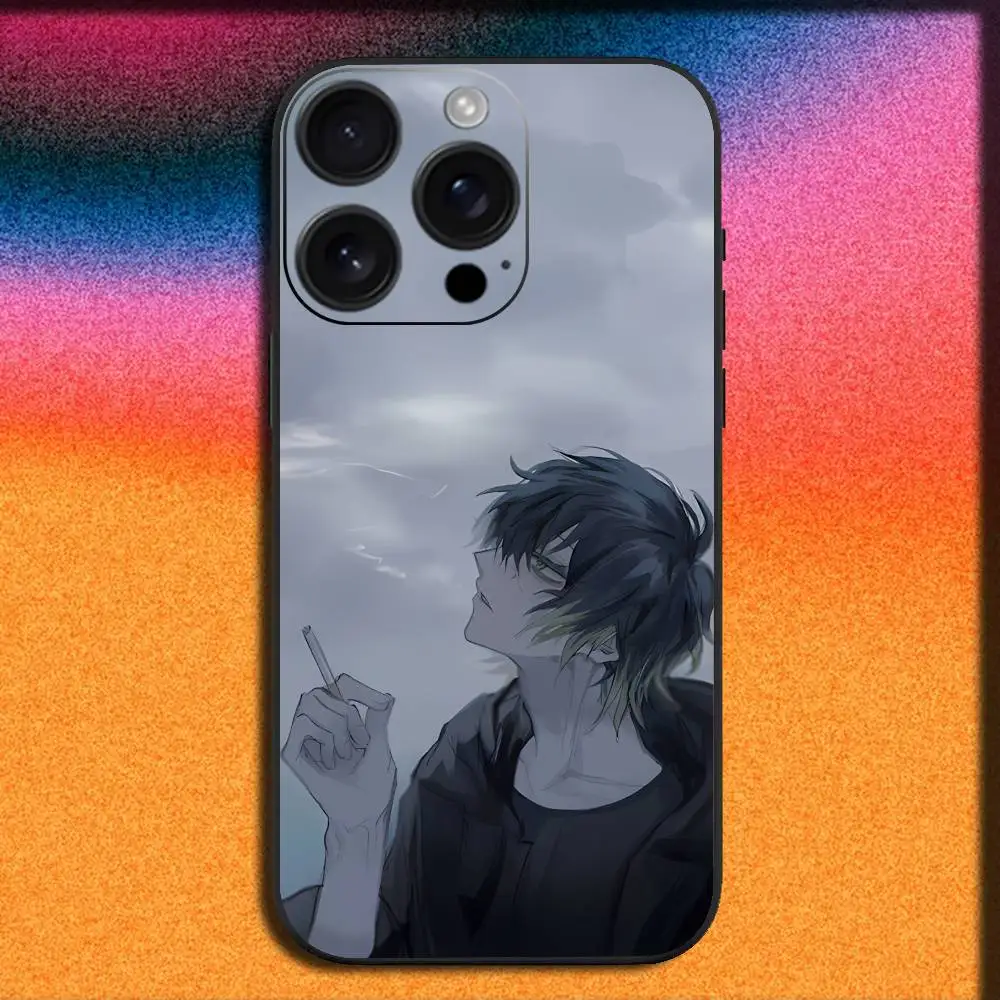 Custodia per telefono T-Towa S-Slow Damage per iPhone 17,16,15,14,13,12,11,Pro,Max,Plus,E,SE4,Air,Mini Cover nera