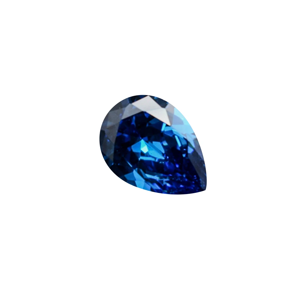 Light Blue Sapphire Pear Shaped Faceted Gemstone Teardrop Cut Sapphire Gem Multiple Sizes to Choose