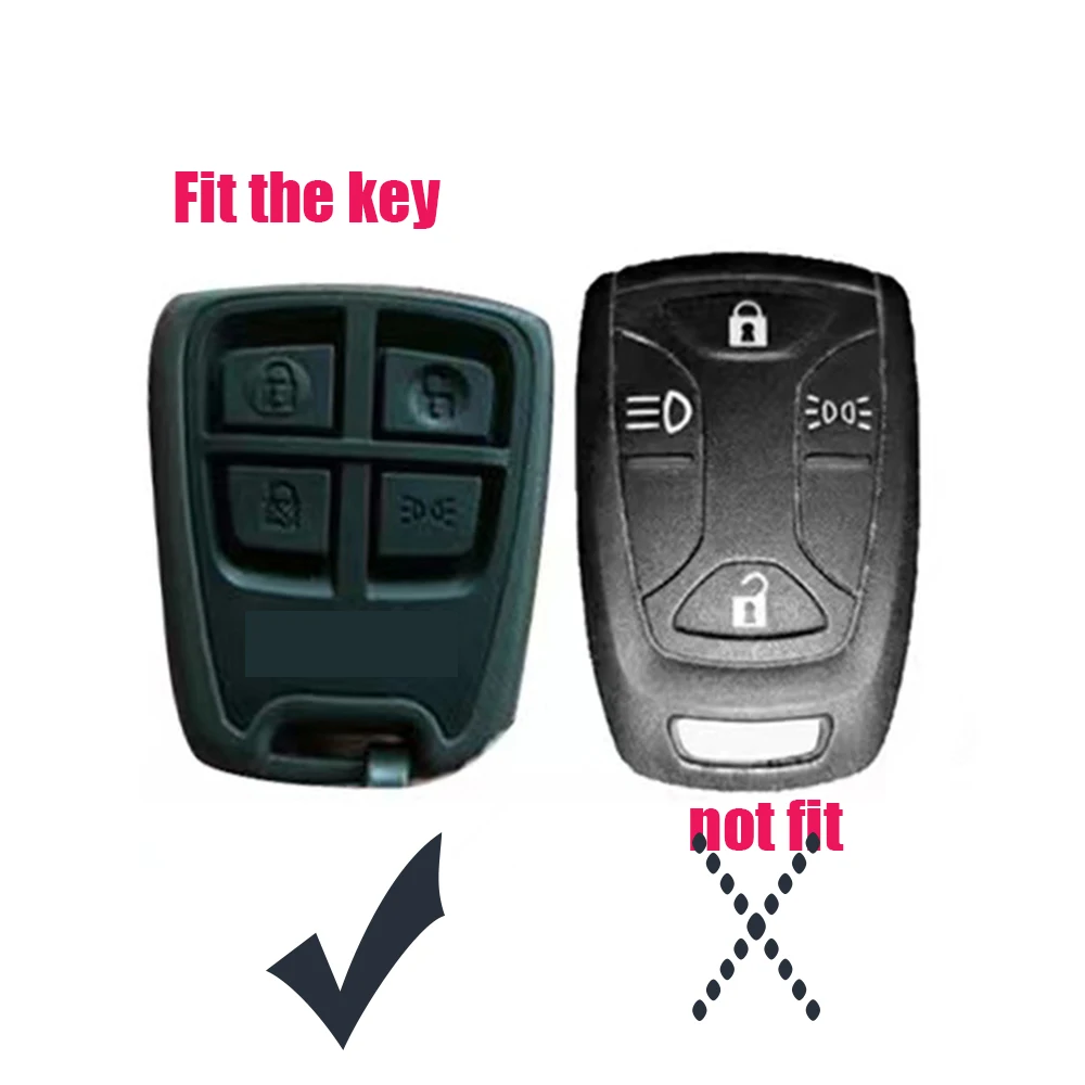 4 Buttons Remote Silicone Car Key Protector Rubber Skin Cover Case Cap set for Scania Truck Keychain Holder shell Accessories