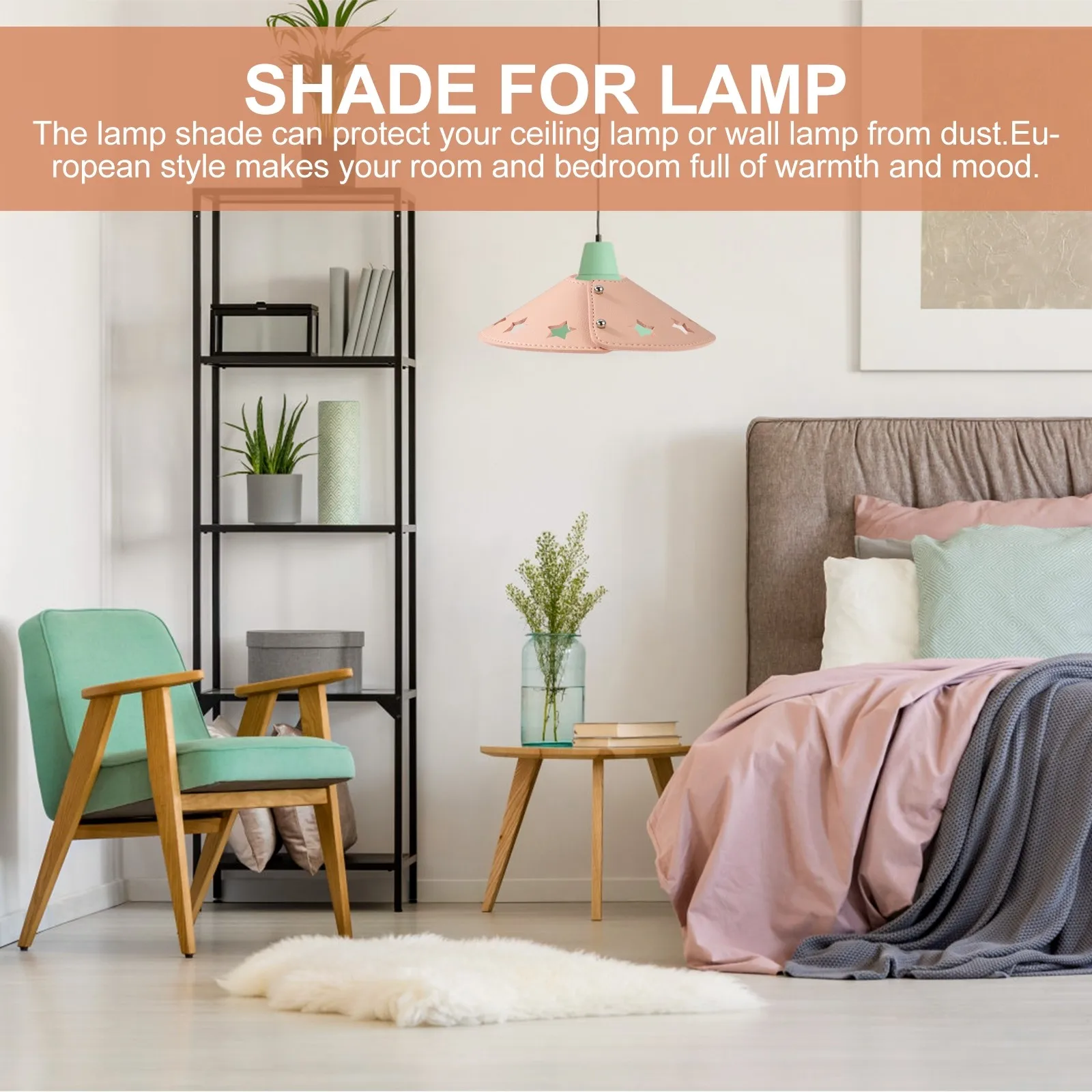 

Lamp Shade Premium Dust Protective Cover for Ceiling Wall Floor Lamps Romantic Warm Ambient Lighting European Style