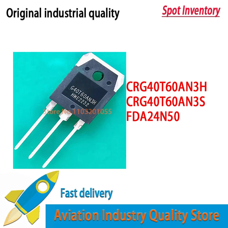 10PCS/LOT New original  in stock  CRG40T60AN3H CRG40T60AN3S TO3P IGBT TO-3P CRG40T60AN3H CRG40T60AN3S  FDA24N50 24N50